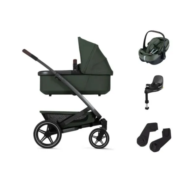 Joolz Geo 3 Kinderwagen - Sandy Taupe | Joolz X Maxi-Cosi Autostoeltje - Sandy Taupe | Maxi-Cosi FamilyFix 360 Pro New