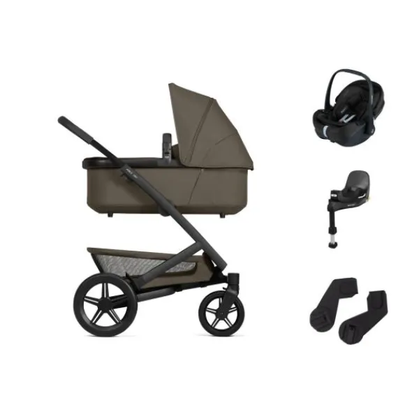 Joolz Geo 3 Kinderwagen - Sandy Taupe | Joolz X Maxi-Cosi Autostoeltje - Sandy Taupe | Maxi-Cosi FamilyFix 360 Pro New