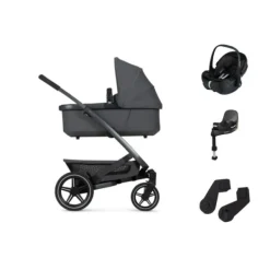 Joolz Geo 3 Kinderwagen - Sandy Taupe | Joolz X Maxi-Cosi Autostoeltje - Sandy Taupe | Maxi-Cosi FamilyFix 360 Pro New