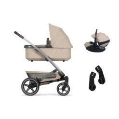 Joolz Geo 3 Kinderwagen - Stone Grey | Joolz X Maxi-Cosi Autostoeltje - Space Black | Autostoel adapters New