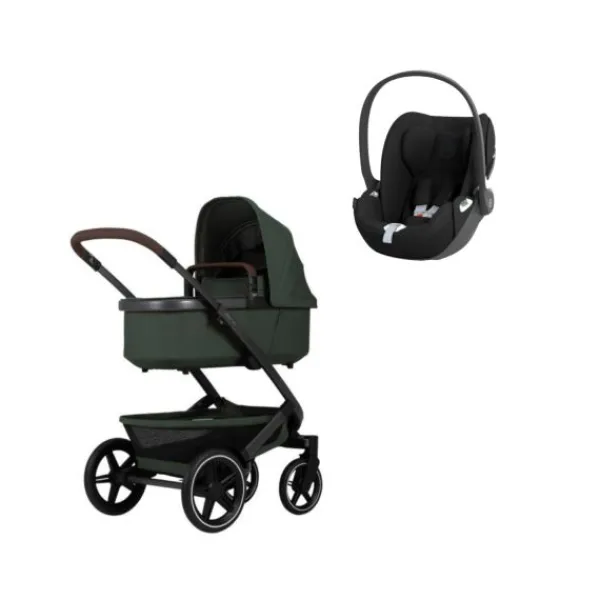 Joolz Geo 3 Kinderwagen 3-in-1 - Classic Look - Forest Green | Cybex Cloud T I-Size Autostoeltje