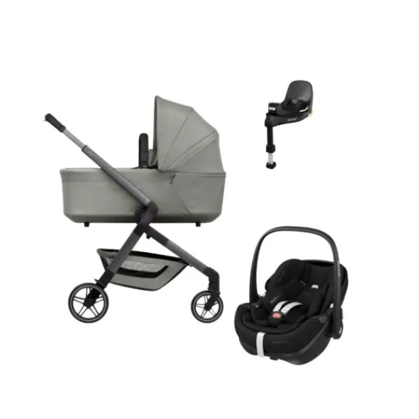 Joolz Hub 2 Kinderwagen 4-in-1 - Stone Grey | Maxi-Cosi Pebble 360 Pro 2 Autostoeltje | Maxi-Cosi FamilyFix 360 Pro Online