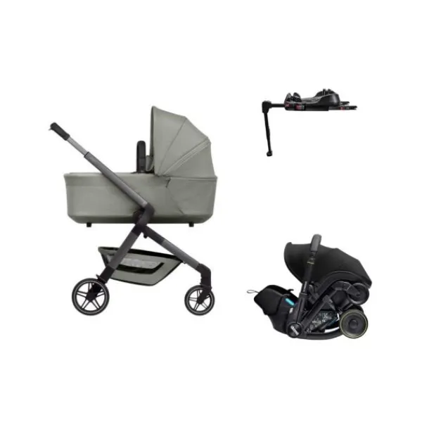Joolz Hub 2 Kinderwagen 4-in-1 - Stone Grey | Doona X Autostoeltje | Doona X Isofix Base Hot