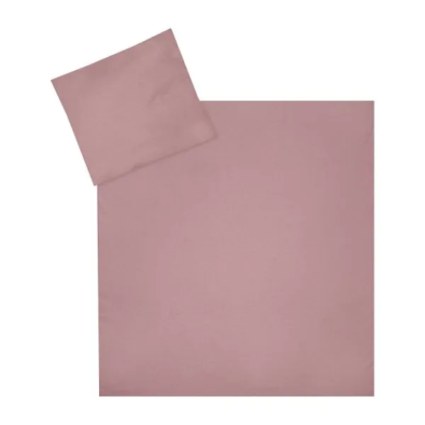 Julius Zöllner Dekbedovertrekset - Uni Red Earth - 80x80 cm + 35x40 cm