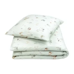 Julius Zöllner Dekbedovertrekset - Uni Red Earth - 80x80 cm + 35x40 cm