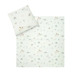 Julius Zöllner Dekbedovertrekset - Uni Red Earth - 80x80 cm + 35x40 cm