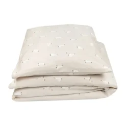 Julius Zöllner Dekbedovertrekset - Uni Red Earth - 80x80 cm + 35x40 cm