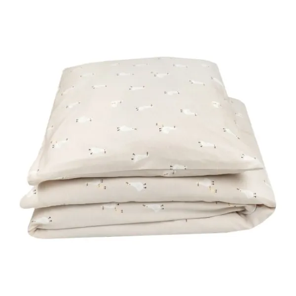 Julius Zöllner Dekbedovertrekset - Uni Red Earth - 80x80 cm + 35x40 cm