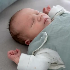 Julius Zöllner Muslin Babyslaapzak - Groen - Maat 62/68 Clearance