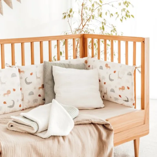 Julius Zöllner Muslin Bedlinnen - Sand - 80×80 + 35×40 cm Sale