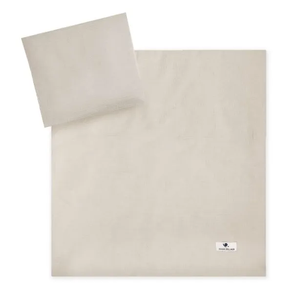 Julius Zöllner Muslin Bedlinnen - Sand - 80×80 + 35×40 cm Sale