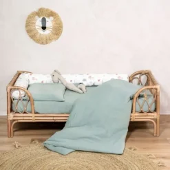 Julius Zöllner Muslin Bedlinnen - Sand - 80×80 + 35×40 cm Sale