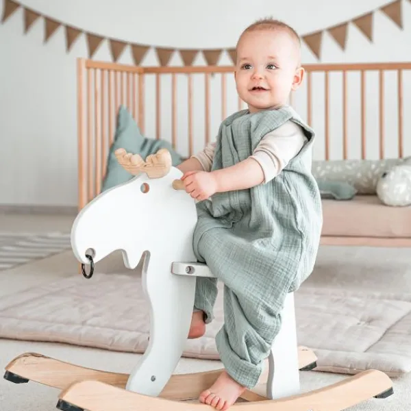 Julius Zöllner Muslin Jumper Slaapoverall - Sand - Maat 80 Best