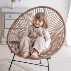 Julius Zöllner Muslin Jumper Slaapoverall - Sand - Maat 80 Best