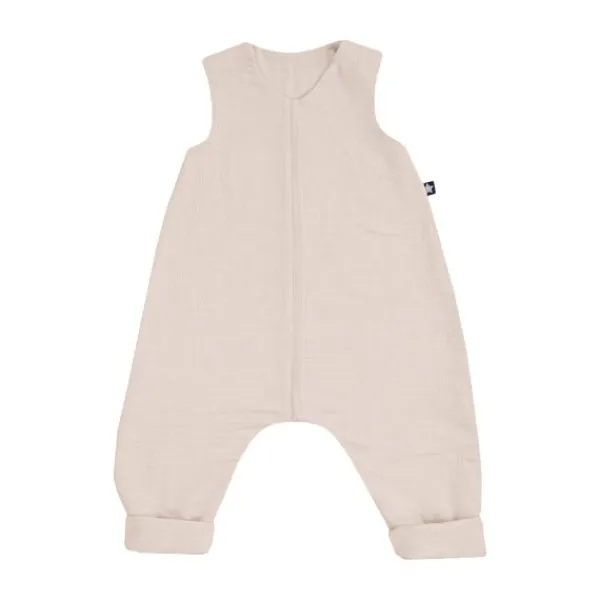 Julius Zöllner Muslin Jumper Slaapoverall - Sand - Maat 80 Best