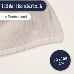 Julius Zöllner Muslin Wiegdeken - Sand - 70×100 cm Best