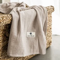 Julius Zöllner Muslin Wiegdeken - Sand - 70×100 cm Best