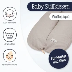 Julius Zöllner Voedingskussen - Waffelpiqué - Seashell - 190 cm Sale