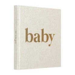Kidooz Baby Mijn Eerste Jaar Boek Linnen Goudfolie Best