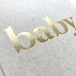 Kidooz Baby Mijn Eerste Jaar Boek Linnen Goudfolie Best