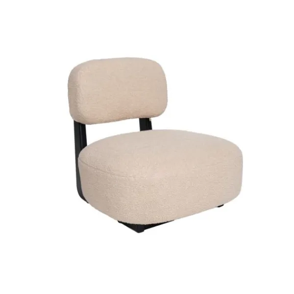KidsDepot Kinderfauteuil - Brad - Crème/Zwart Hot