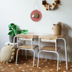 KidsDepot Stoelen - Original Set van 2 - Walnoot/Beige Clearance