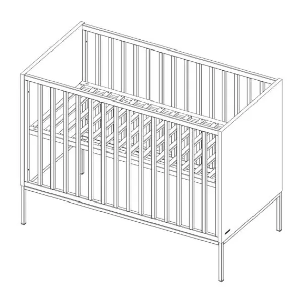 Kidsmill Amy Babybed Grijs 60 x 120 cm Discount