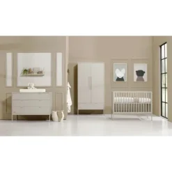 Kidsmill Amy Babykamer Oatmeal | Bed 60 x 120 cm + Commode Breed Best