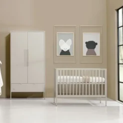 Kidsmill Amy Babykamer Oatmeal | Bed 60 x 120 cm + Commode Breed Best