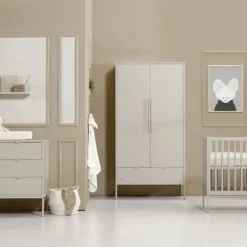 Kidsmill Amy Kledingkast 2-Deurs Oatmeal Discount