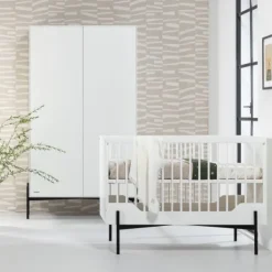 Kidsmill Boutique Babybed Wit / Zwart 60 x 120 cm Online