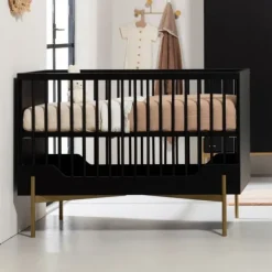 Kidsmill Boutique Babybed Zwart / Brass 60 x 120 cm Hot