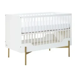 Kidsmill Boutique Babybed Wit / Brass 60 x 120 cm Hot