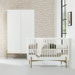 Kidsmill Boutique Babybed Wit / Brass 60 x 120 cm Hot