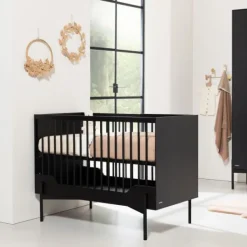Kidsmill Boutique Babybed Zwart Mat 60 x 120 cm Discount