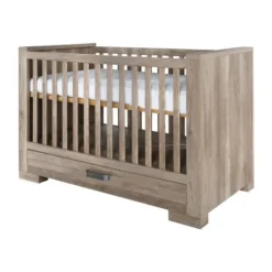 Kidsmill Brent Babykamer Oldwood | Bed 60 x 120 cm + Commode New