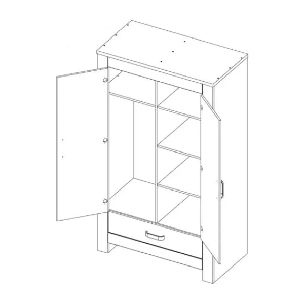 Kidsmill Brent Babykamer Oldwood | Bed 60 x 120 cm + Commode New
