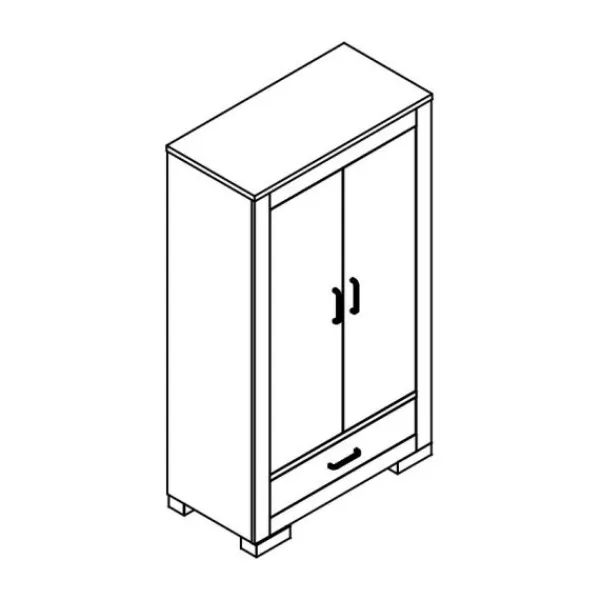 Kidsmill Brent Babykamer Oldwood | Bed 60 x 120 cm + Commode New