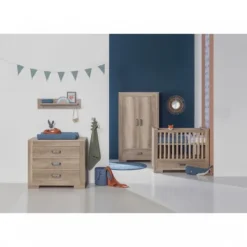 Kidsmill Brent Babykamer Oldwood | Bed 60 x 120 cm + Commode New