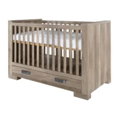Kidsmill Brent Babykamer Oldwood | Bed 60 x 120 cm + Commode New