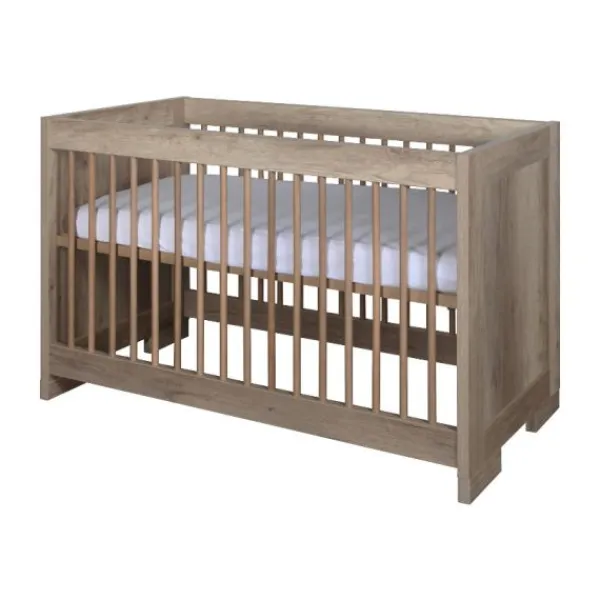Kidsmill Brent Babykamer Oldwood | Bed 60 x 120 cm + Commode New