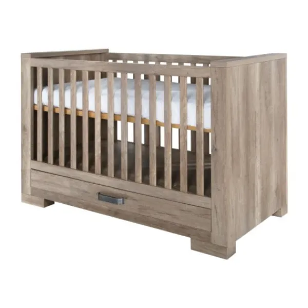 Kidsmill Brent Babykamer Oldwood | Bed 60 x 120 cm + Commode New