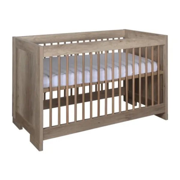 Kidsmill Brent Babykamer Oldwood | Bed 60 x 120 cm + Commode New