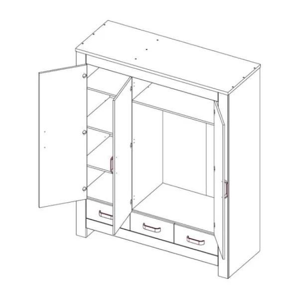 Kidsmill Brent Babykamer Oldwood | Bed 60 x 120 cm + Commode New