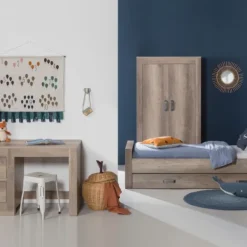 Kidsmill Brent Kinderkamer Oldwood | Bed 90 x 200 cm + Bureau Discount