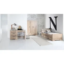 Kidsmill Brent Kinderkamer Oldwood | Bed 90 x 200 cm + Bureau Discount