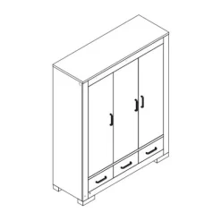 Kidsmill Brent Kinderkamer Oldwood | Bed 90 x 200 cm + Bureau Discount