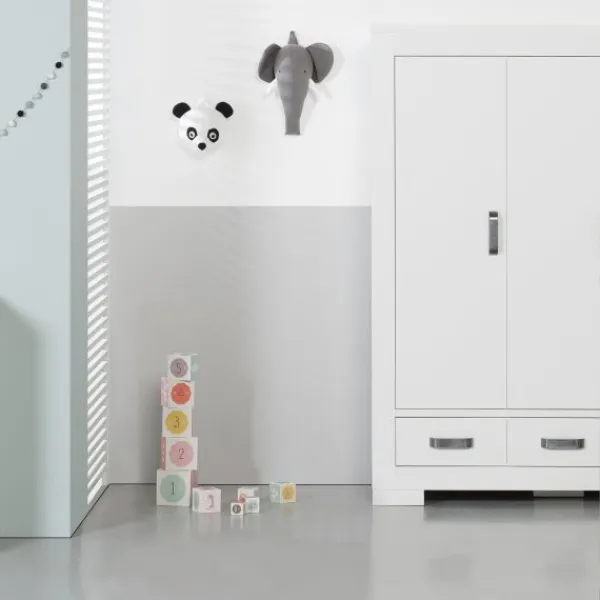 Kidsmill Brent Kledingkast 3-Deurs Wit Hot