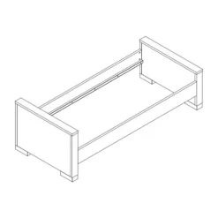 Kidsmill Brent Oldwood Bed Grijs 90 x 200 cm Online
