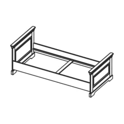 Kidsmill Chateau Kinderkamer Wit | Bed 90 x 200 cm + Bureau Outlet